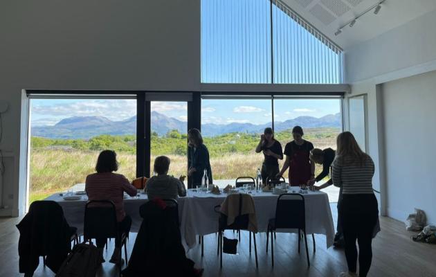 Women attending workshop on the Isle of Skye 