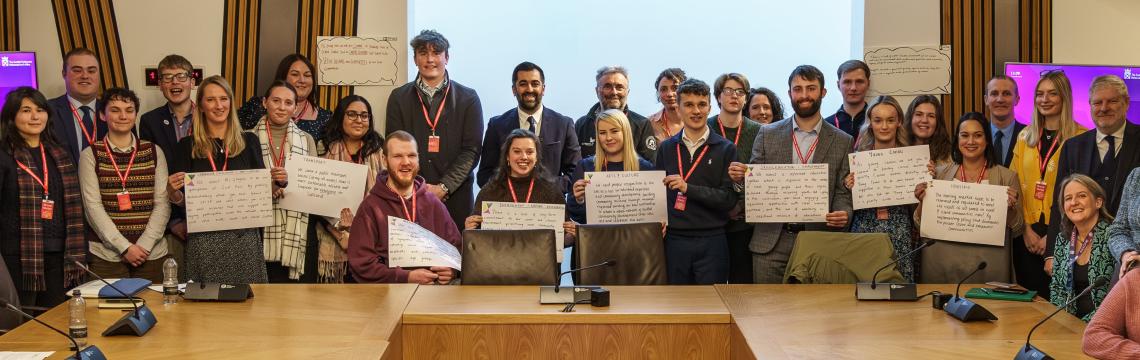 Young people meeting Scottish Cabinet